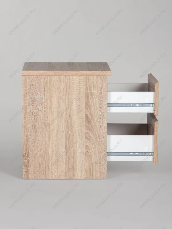 Тумба прикроватная КАСТОР, 2 ящика, 40х37х49 см, дуб сонома | изображение 14