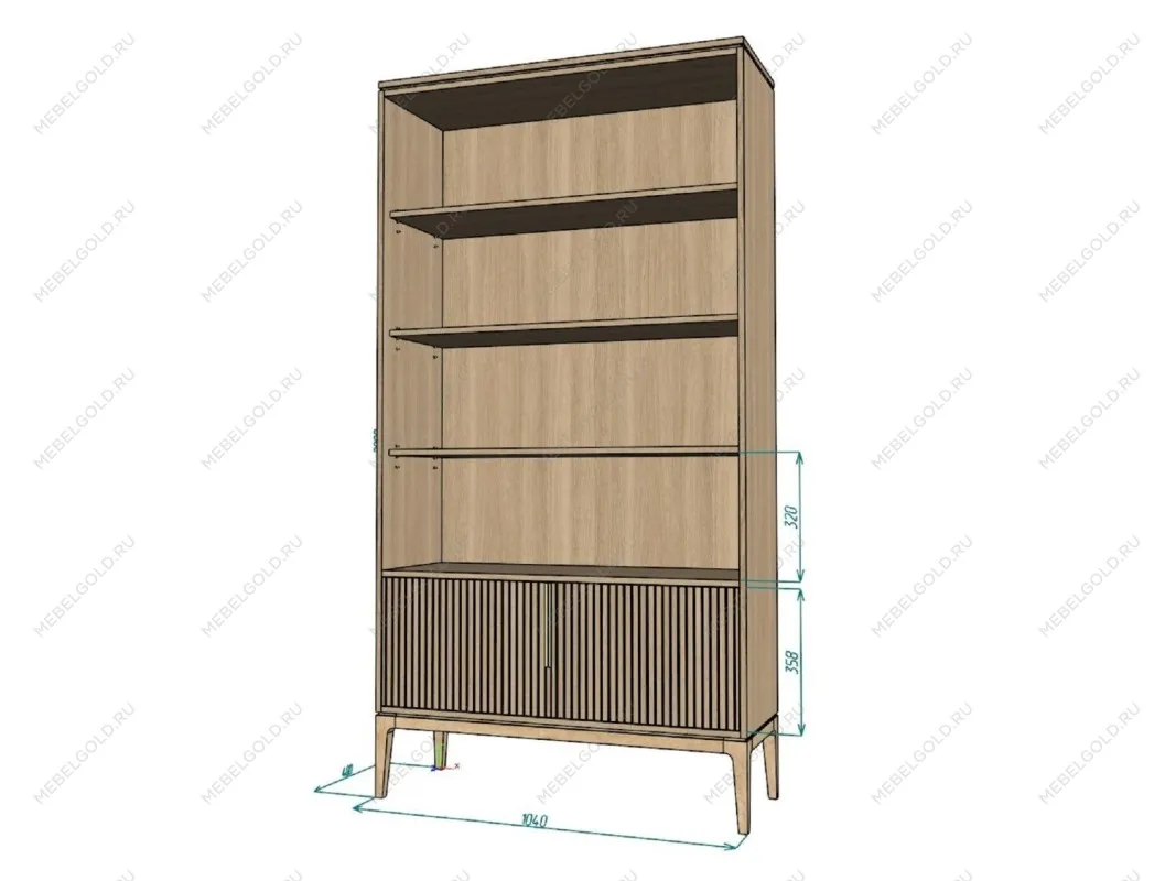 Стеллаж Bryce (Дуб Честерфилд)