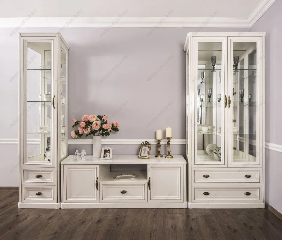 Витрина Натали 1-ств белый глянец | изображение 2