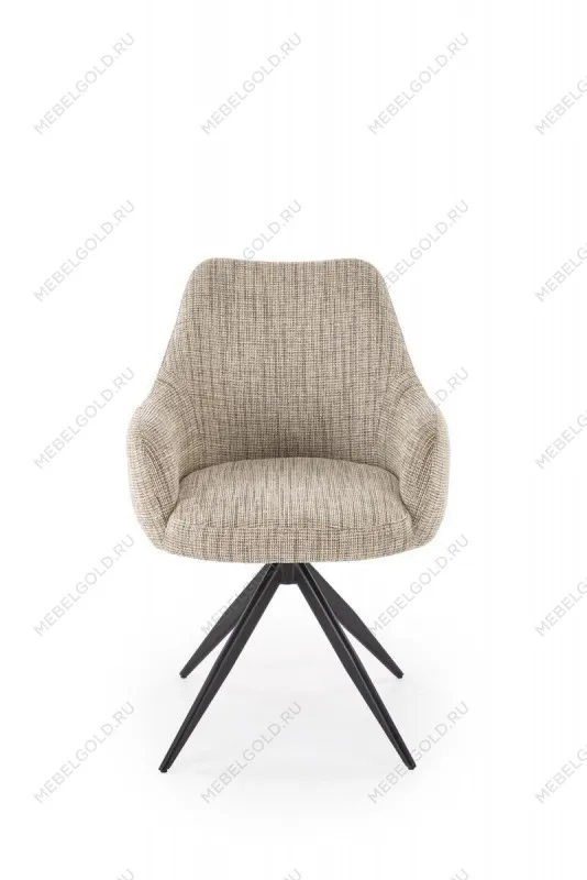 Стул кухонный Halmar K564 поворотный (бежевый/черный) | изображение 4