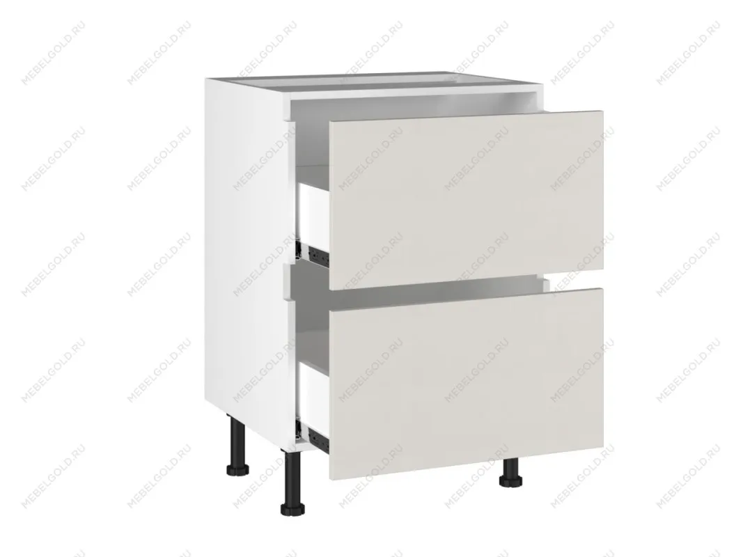 Стол с ящиками СЯ-(2)-60, Виста (600*523*870) Экокожа Белый, 26213 | изображение 1