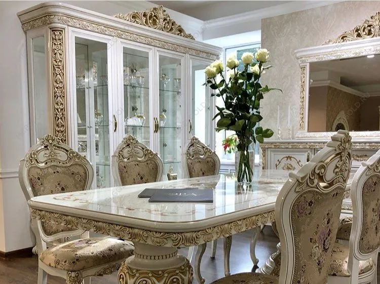 Столовая Алсу белый глянец