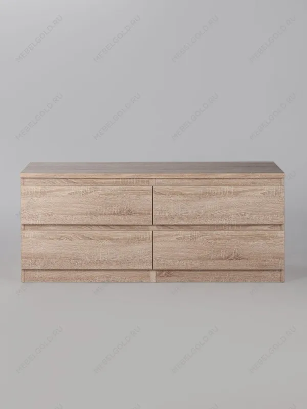 Тумба для ТВ Кастор, 4 ящика, 130х40х54 см, дуб сонома | изображение 7