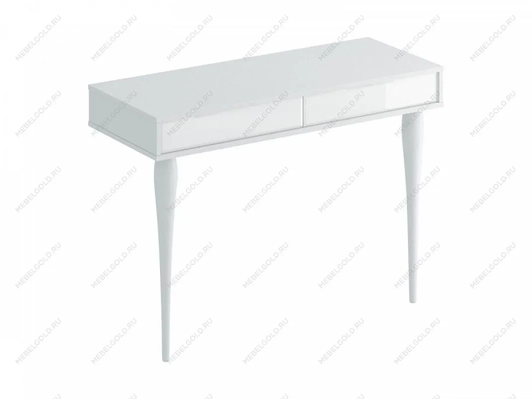Балашиха - Туалетный столик Cloud Белый/Стекло белое, Ножки белые, 335266