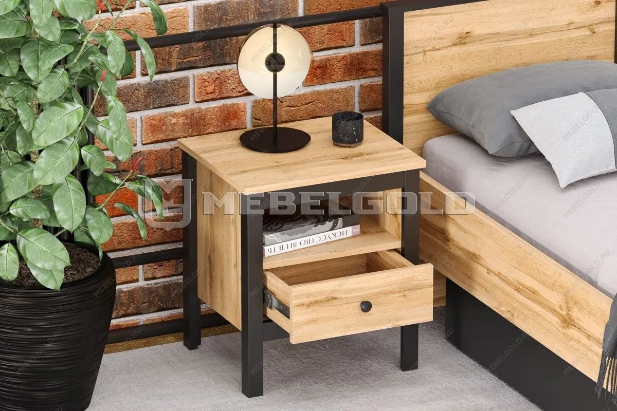 Тумба прикроватная Лофт KOM1S | изображение 3