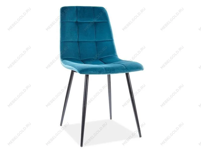 Стул кухонный Signal MILA VELVET (бирюзовый/черный)