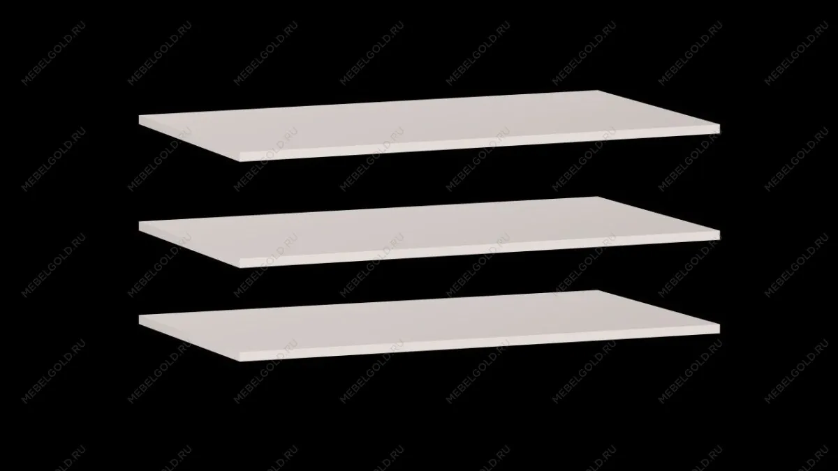 Доп. полки в шкаф 4-дверный, Сиде (884*490*16) Белый, 12917