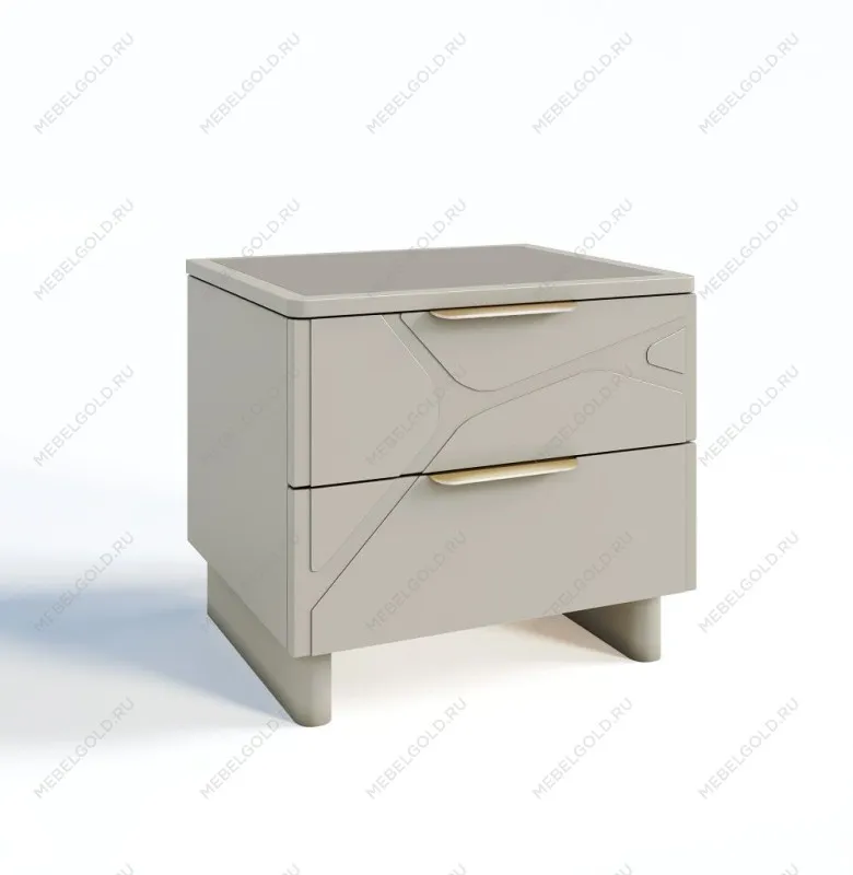 Тумба прикроватная Лейла светло серый камень