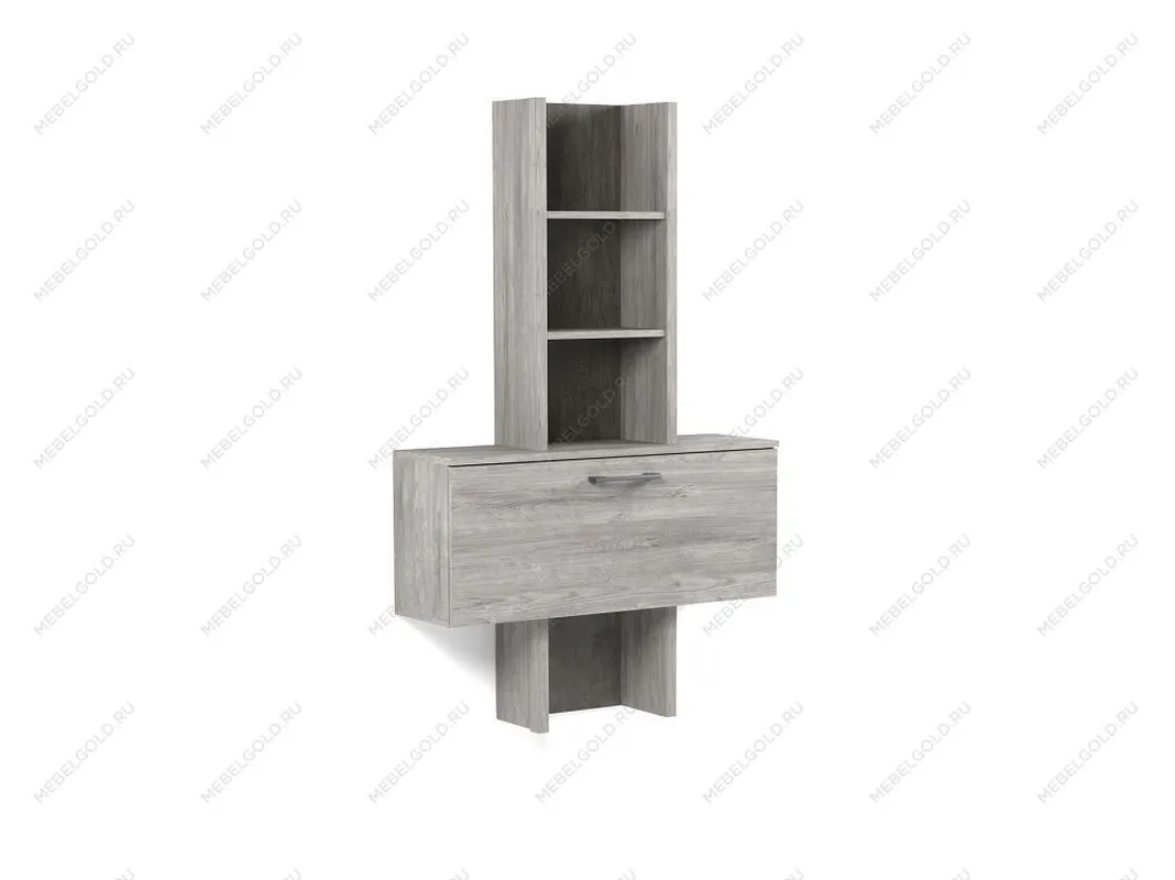 Надстройка Д-6 к тумбе малой, Денвер (900*270*1444) Риббек серый, 31309