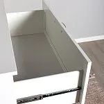 Комод Сириус, 4 ящика, 78х41х123 см, белый | изображение 5