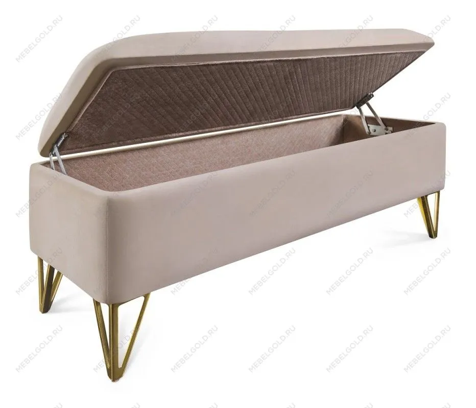 Банкетка Лара бежевый глянец | изображение 3