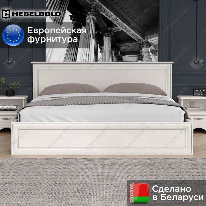 Кровать Тиффани 180 вудлайн кремовый | изображение 1