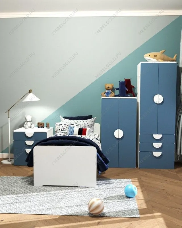 Комод Пикси, 3 ящика 60x57x60, озорной василек | изображение 8