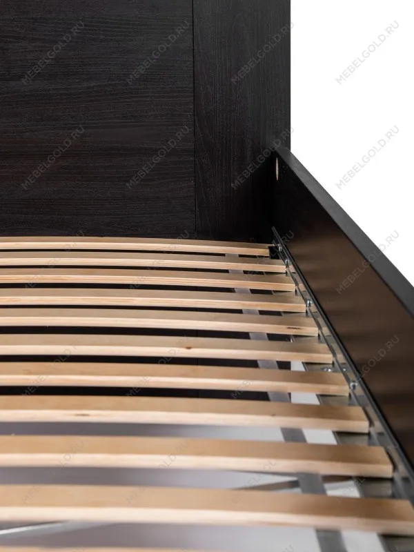 Кровать односпальная Сириус, 80х200 см, черный, дуб венге | изображение 8