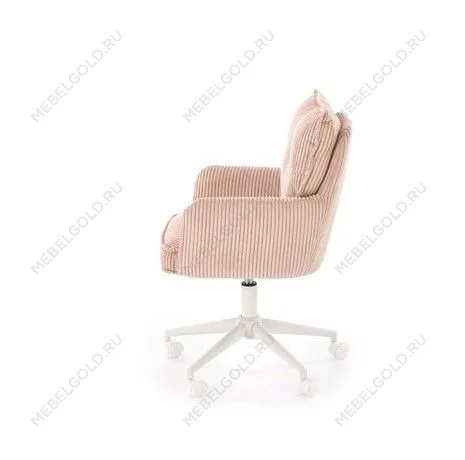 Кресло компьютерное Halmar DUMBO (светло-розовый/белый) | изображение 3