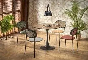 Стол обеденный Halmar OLMO (дуб золотой/черный)