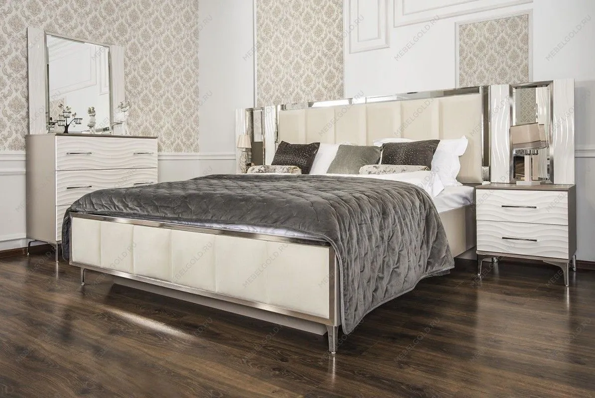 Кровать Гравита 160x200 см белый глянец | изображение 1