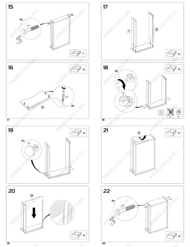 Стол письменный Ингар, 10 ящиков, 140х75х55 см, белый, столешница дуб беленый | изображение 17
