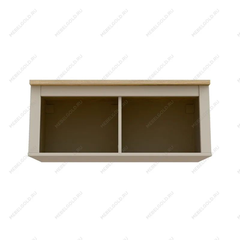 Полка навесная Сага, 2 секции, кашемир/ясень | изображение 1