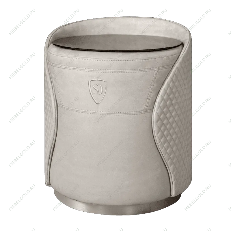 Пуф-тумба Светло-серый (новабук) серебро Sweet dreams PS-101