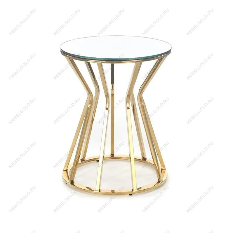 Стол журнальный Halmar AFINA S (зеркало/золотой) | изображение 1