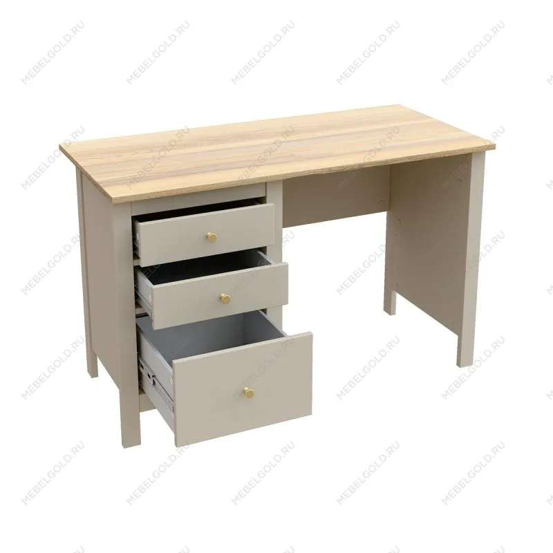 Стол письменный Сага, 120х56, кашемир/ясень | изображение 1