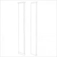 Мишель стоевая к шкафу правая белый матовый