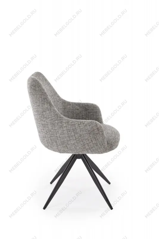 Стул кухонный Halmar K564 поворотный (серый/черный) | изображение 2