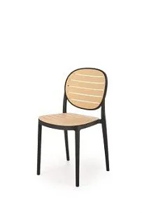 Стул кухонный Halmar K529 (черный/натуральный)