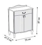 Комод Джульетта с распашными дверцами (дуб шампань) | изображение 2