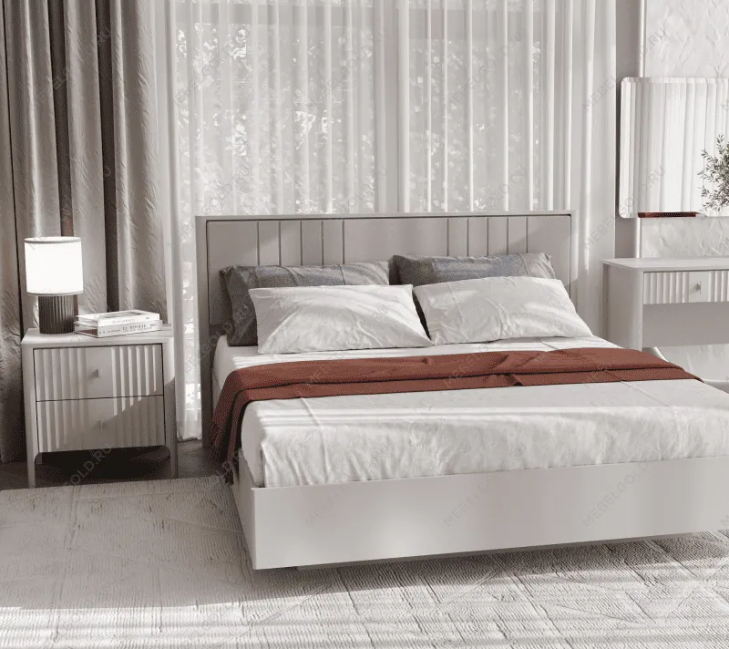 Тумба прикроватная Далия KOM2S персидский жемчуг | изображение 4