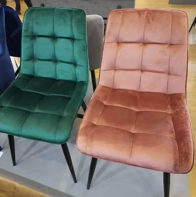 Стул кухонный Signal CHIC Velvet (зеленый/черный) | изображение 2