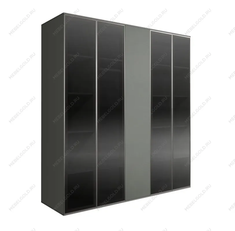 Шкаф 5-ти дв. Bogemia Air (Серый/Серебро) БМШ2/5(4)