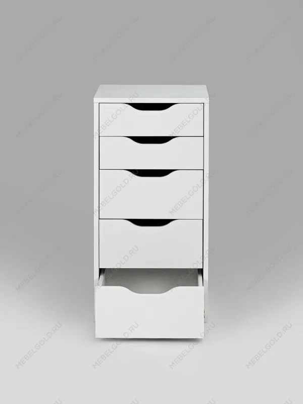 Комод Ингар, 5 ящиков, 36x71x53 см, белый | изображение 13