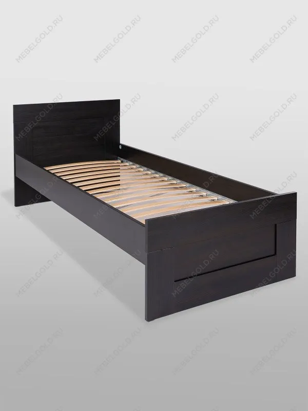 Кровать односпальная Сириус, 80х200 см, черный, дуб венге | изображение 5