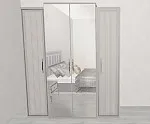 Шкаф Замира 4-дверный серый | изображение 1