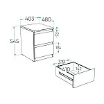 Тумба прикроватная Мальта, 48х40х54 см, белая | изображение 23