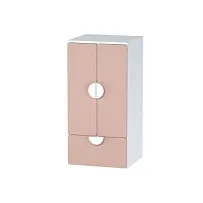 Шкаф распашной Пикси, с двумя дверьми, полкой и одним выдвижным ящиком 60х57х120, мечтательный пион