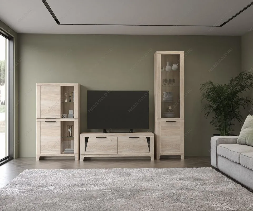 Тумба ТВ, Юта (1400*477*500) Дуб Мария, 31712 | изображение 2