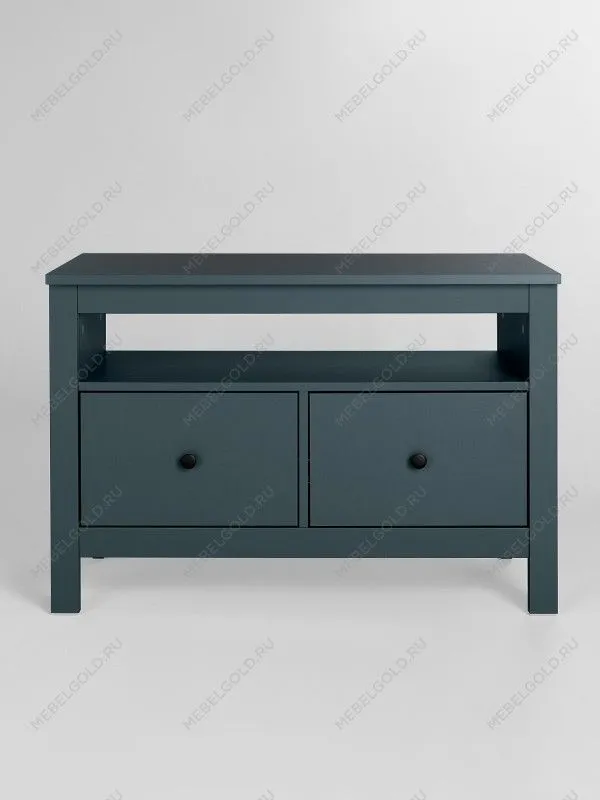 Тумба Сага, 2 ящика, 91х42х63 см, темно-бирюзовая | изображение 10