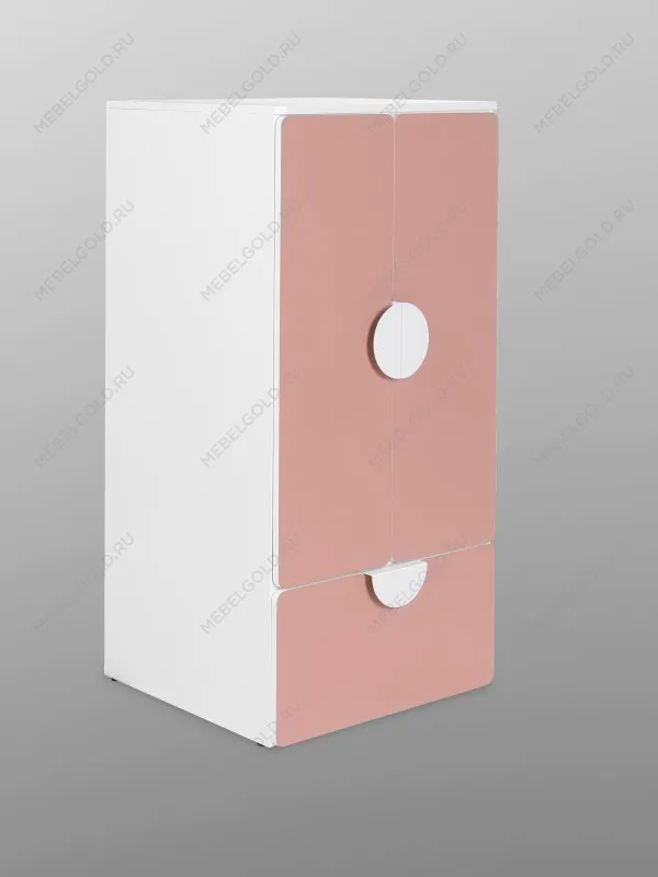 Шкаф распашной Пикси, с двумя дверьми, полкой и одним выдвижным ящиком 60х57х120, мечтательный пион | изображение 11