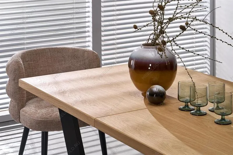 Стол обеденный Halmar MASSIVE 2 160 (дуб натуральный/черный) | изображение 16