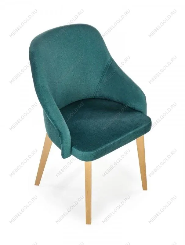 Стул кухонный Halmar TOLEDO 2 Monolith 37 (темно-зеленый/дуб медовый) | изображение 1