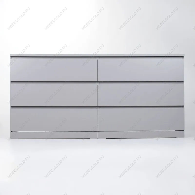 Комод Варма, 6 ящиков, горизонтальный, 160х78х40 см, эмаль серая | изображение 7