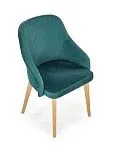 Стул кухонный Halmar TOLEDO 2 Monolith 37 (темно-зеленый/дуб медовый) | изображение 1