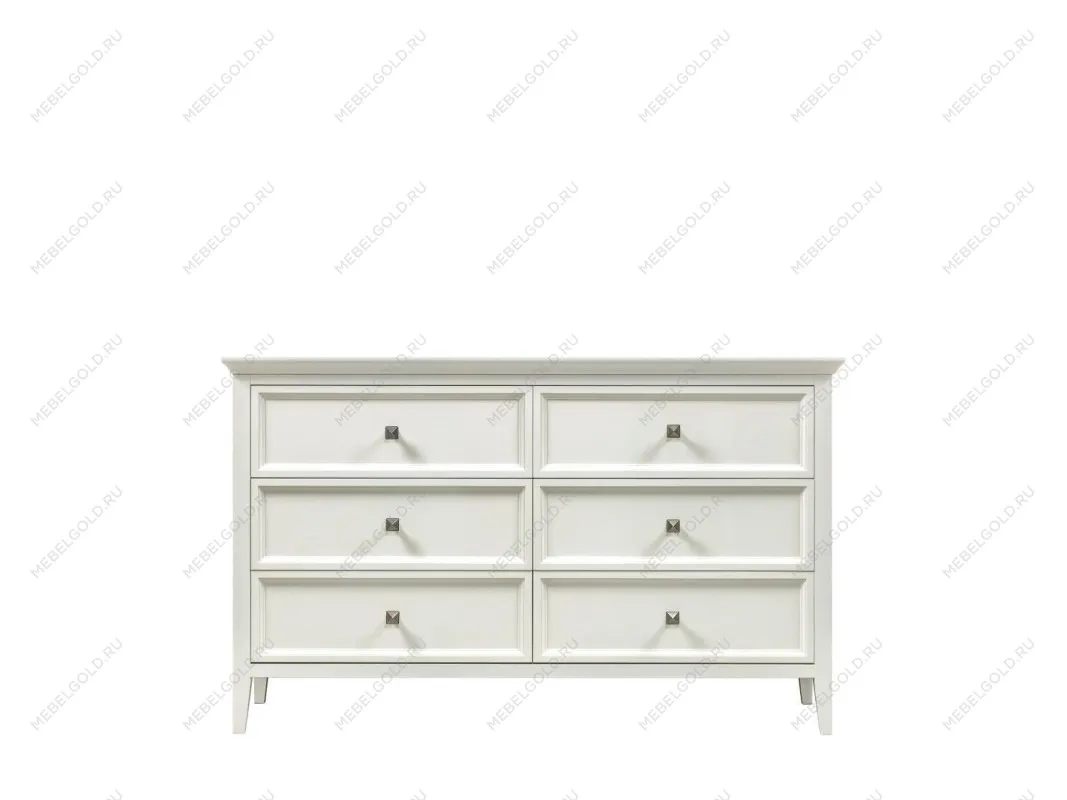 Комод большой 6 ящиков Manhattan (Молочный)