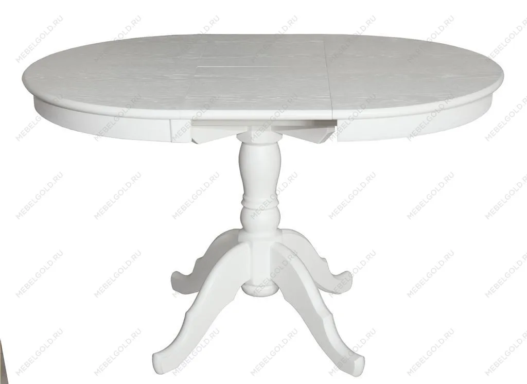 Стол Круглый (Белый/массив березы, МДФ, ШПОН) | изображение 1