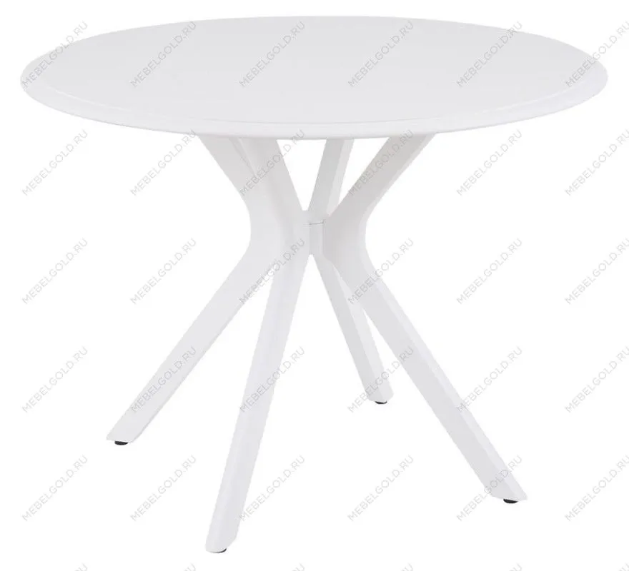 Стол Пекин не раздвижной (1000*1000/цвет столешницы Белый/цвет ножек Белый)