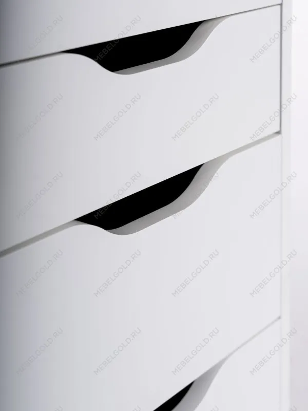 Стол письменный Ингар, 16 ящиков, 140х106х55 см, дуб беленый | изображение 13