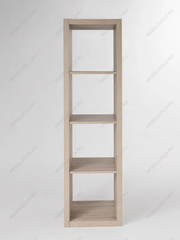 Стеллаж Фора, 4 полки, 147x42х38 см, дуб беленый | изображение 4